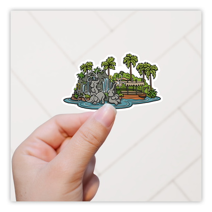 Jungle Cruise Die Cut-plakker (1228)