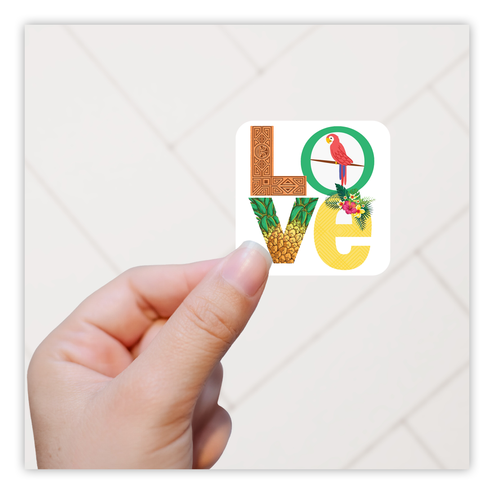 Disney's Enchanted Tiki Room LOVE Die Cut Sticker (1229)