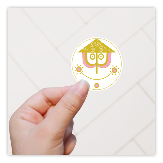 it's a small world Clock Face Die Cut Sticker (1230)