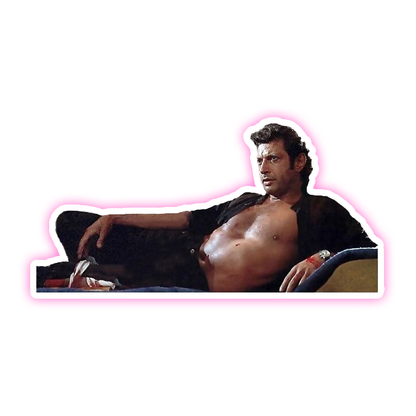 Jurassic Park Sexy Ian Malcolm Die Cut Sticker (1238)