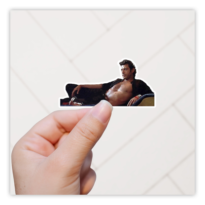 Jurassic Park Sexy Ian Malcolm Die Cut Sticker (1238)