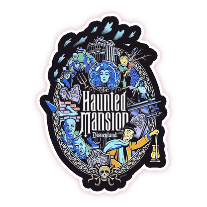 Disneyland Haunted Mansion Characters Die Cut-plakker (1277)