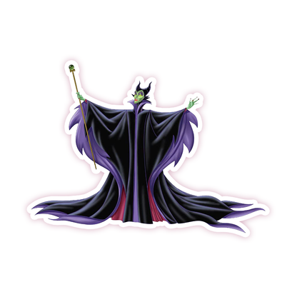 Maleficent Sleeping Beauty Die Cut Sticker