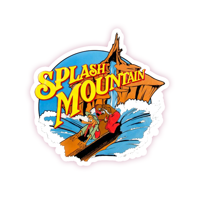 Splash Mountain Die Cut-plakker (1283)