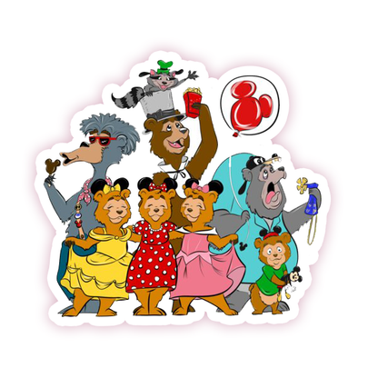 Bear Country Jamboree Die Cut Sticker (1284)