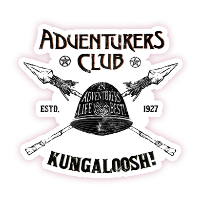 Jungle Cruise Adventure's Club Kungaloosh Die Cut Sticker (1287)