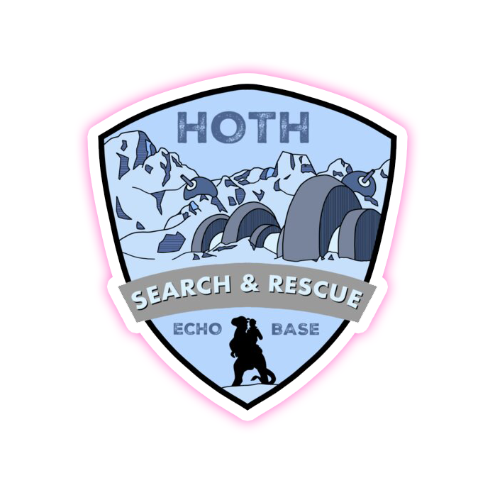 Star Wars Hoth Echo Base Die Cut Sticker (1294)