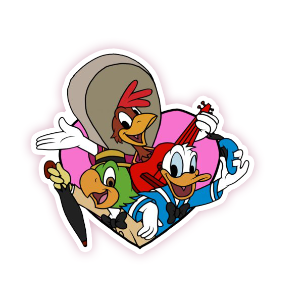 The Three Caballeros Die Cut Sticker