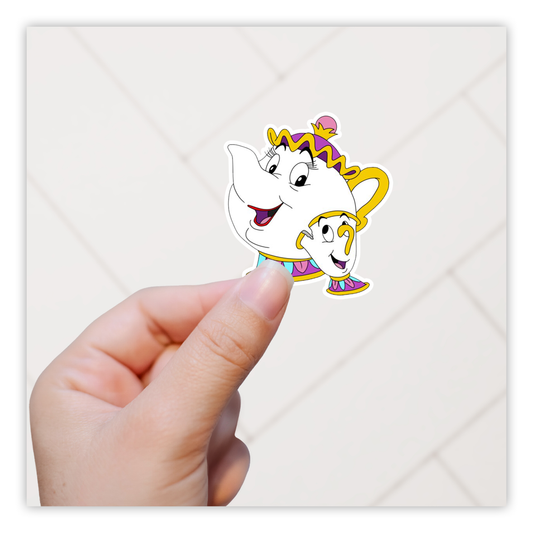 Beauty and The Beast Mrs. Potts Chip Die Cut Sticker