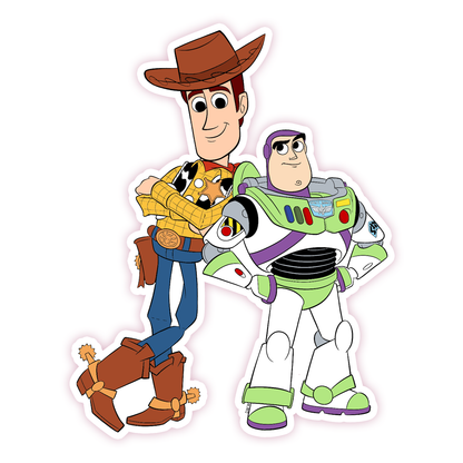 Disney Pixar Toy Story Woody Buzz Lightyear Die Cut Sticker (130)