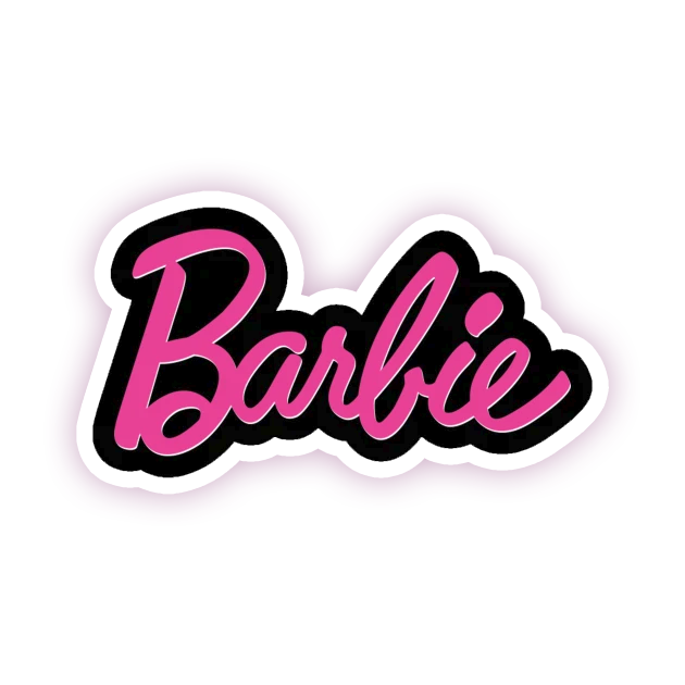 Huidige Barbie Logo Die Cut Sticker (133)