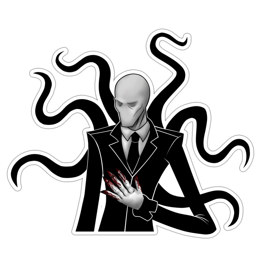 Slender Man Creepypasta Die Cut Sticker (1338)