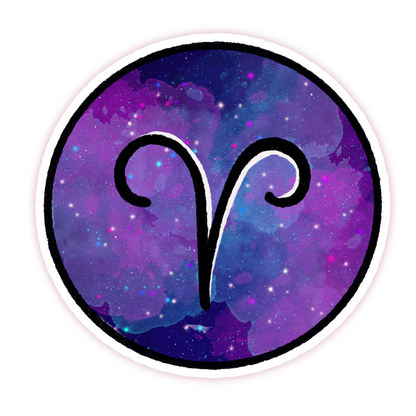 Aries Zodiac Sign Die Cut Sticker (1341)