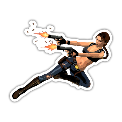 Tomb Raider Lara Croft Die Cut Sticker (1354)