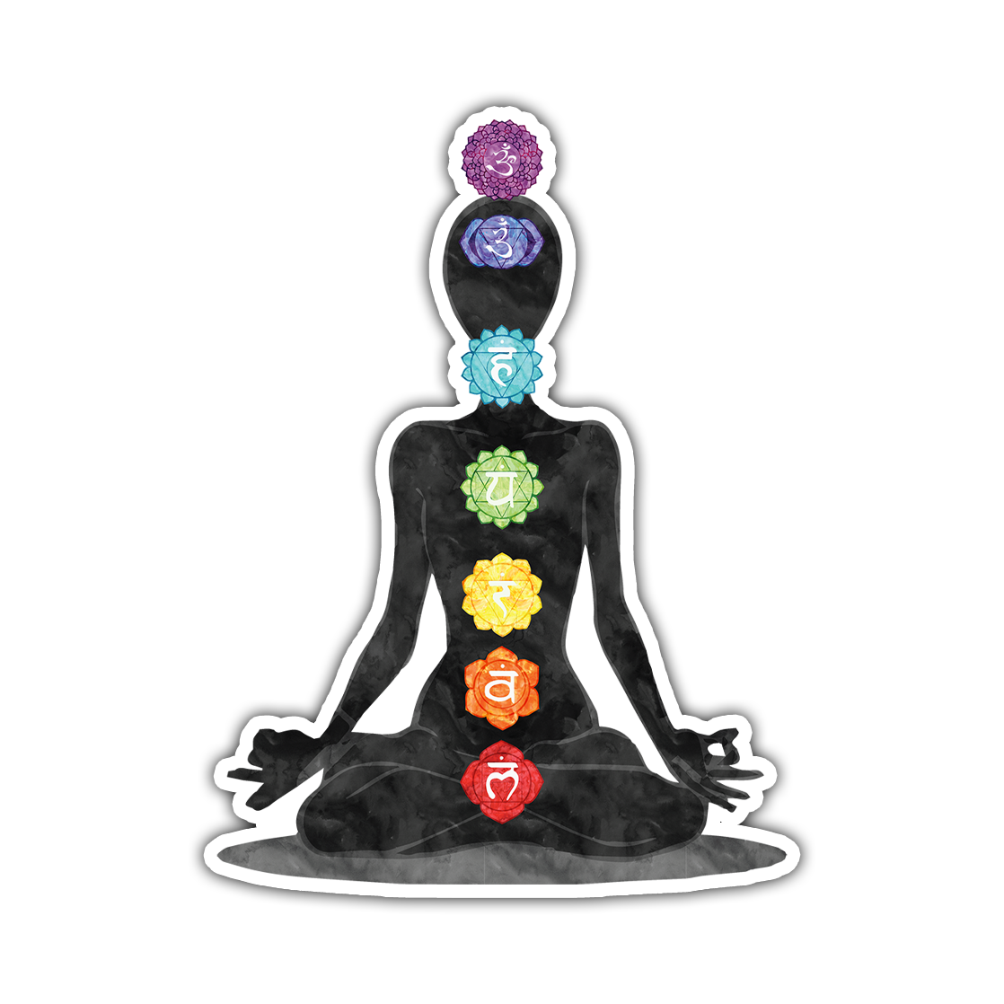 Chakra Body Alignment Die Cut Sticker (1355)