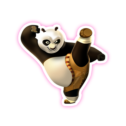 Kung Fu Panda Die Cut Sticker (1358)