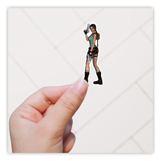 Tomb Raider Lara Croft Die Cut Sticker (1360)