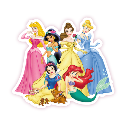 Disney Princesses Die Cut Sticker (1362)