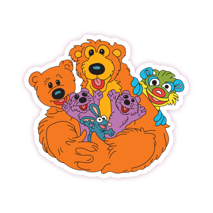 Bear In The Big Blue House Die Cut Sticker (137)