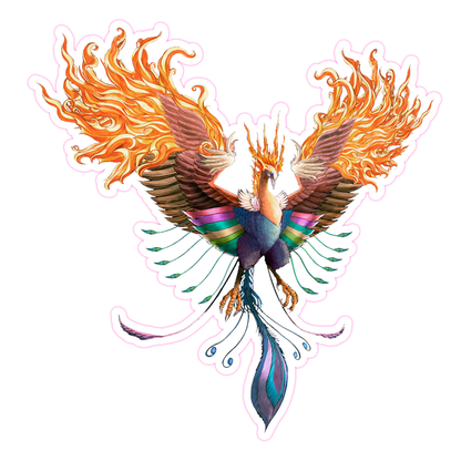 Phoenix Bird Die Cut Sticker (1371)