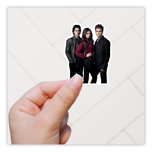 Vampire Diaries Elena Stefan Damon Die Cut Sticker (1374)