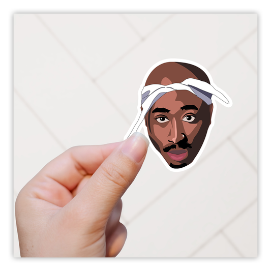 Tupac Shakur Die Cut Sticker