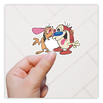 Ren & Stimpy Die Cut Sticker (1383)