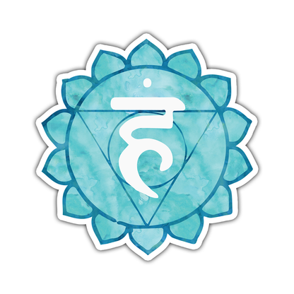 Chakra Throat Vishuddha Die Cut Sticker (1392)