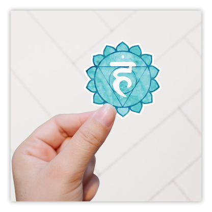 Chakra Throat Vishuddha Die Cut Sticker (1392)