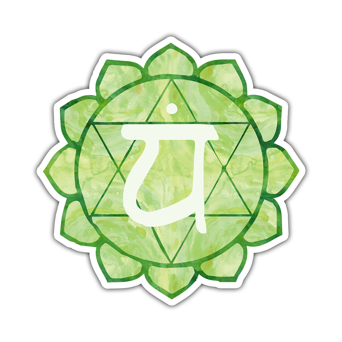 Chakra Heart Anahata Die Cut Sticker (1393)