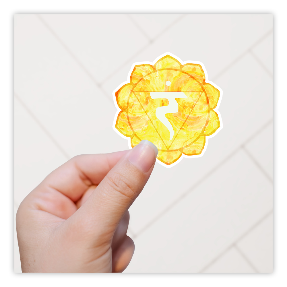 Chakra Solar Plexus Manipura Die Cut Sticker (1394)