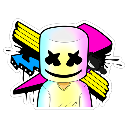 Marshmello Die Cut Sticker (1398)