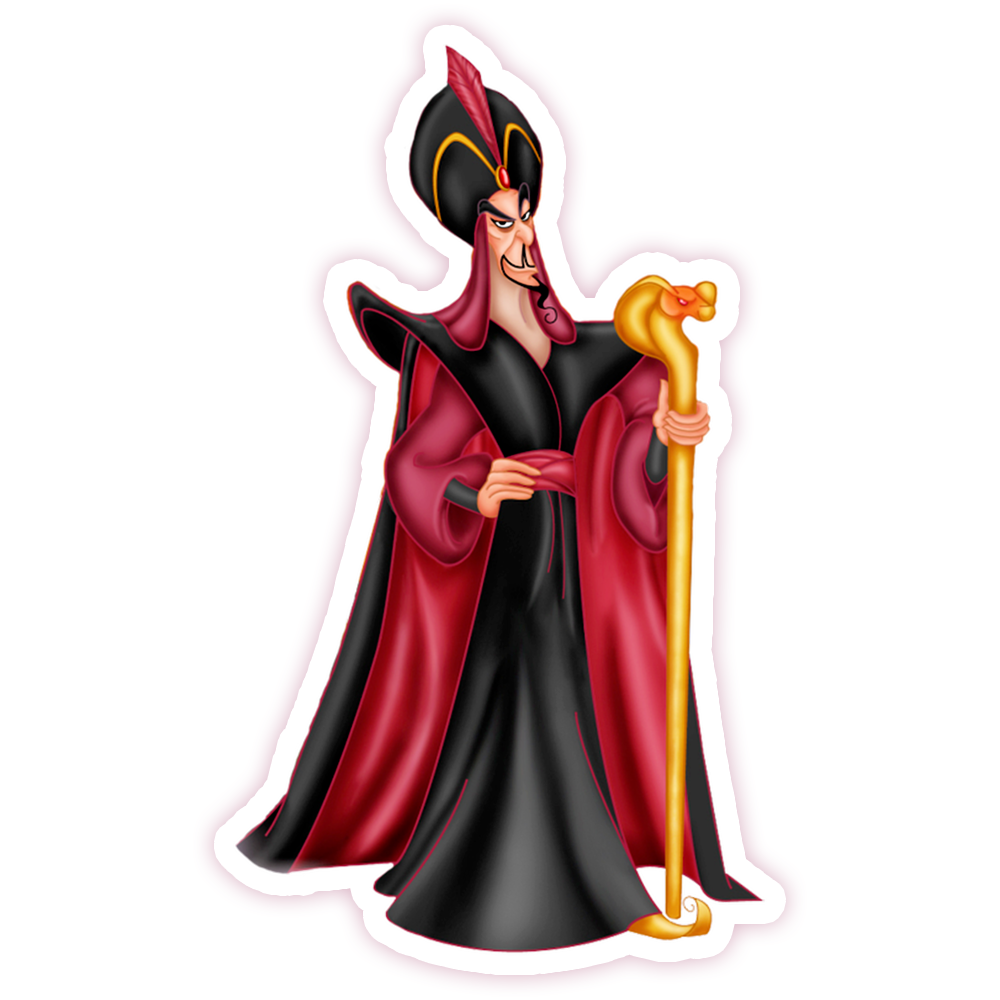 Aladdin se Jafar Die Cut-plakker (1399)