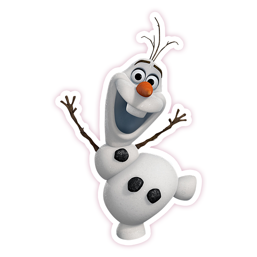 Frozen Olaf Die Cut Sticker