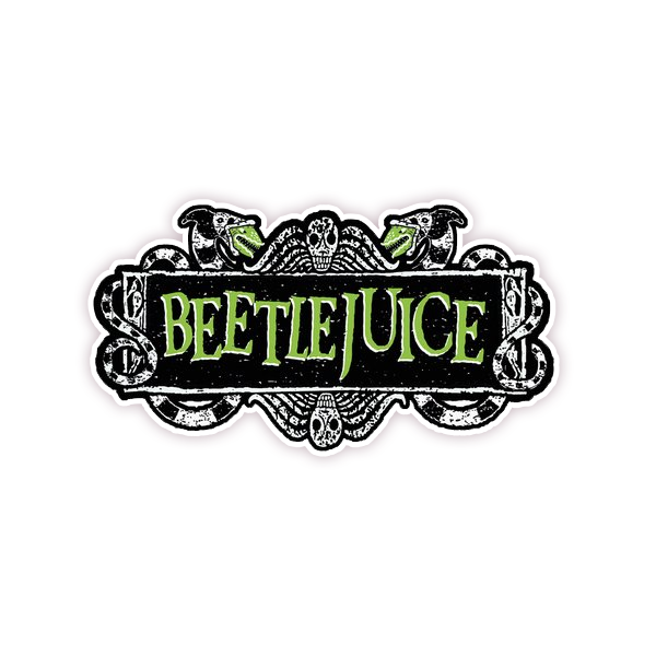 Beetlejuice Sign Die Cut Sticker (142)