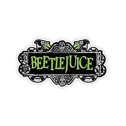 Beetlejuice Sign Die Cut Sticker (142)