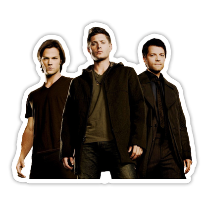 Supernatural Sam Dean Cass Die Cut Sticker (1440)