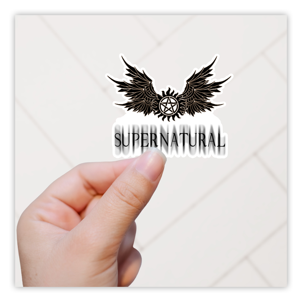 Supernatural Anti-Possession Symbol Wings Die Cut Sticker (1441)