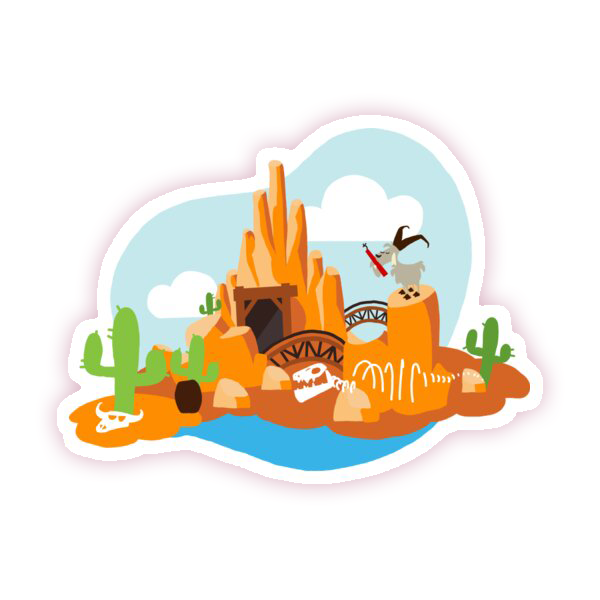 Big Thunder Mountain Die Cut Sticker (1444)