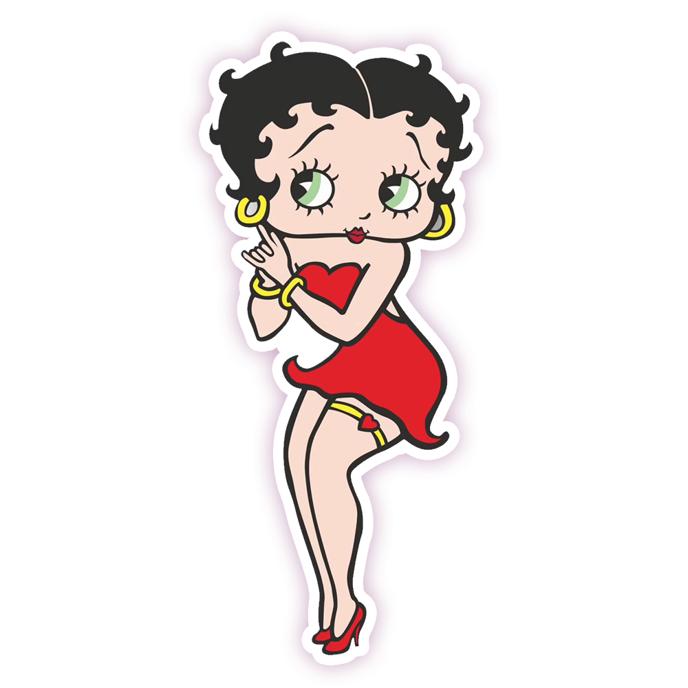 Betty Boop Die Cut-plakker (145)