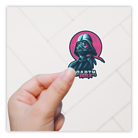Star Wars Darth Vader Retro New Wave Die Cut Sticker