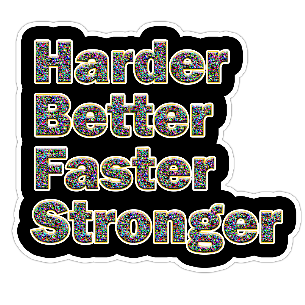Daft Punk Harder Better Faster Stronger Die Cut Sticker