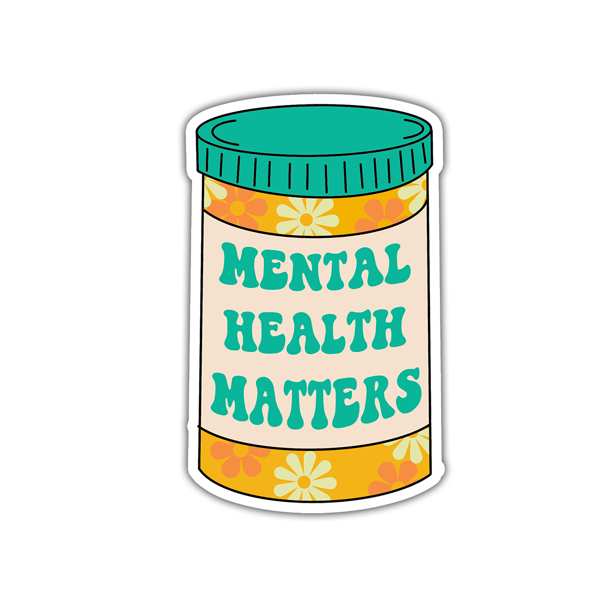 Mental Health Matters Die Cut Sticker (1496)