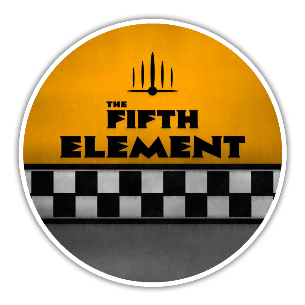 Fifth Element Taxi Die Cut Sticker