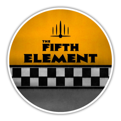 Fifth Element Taxi Die Cut Sticker
