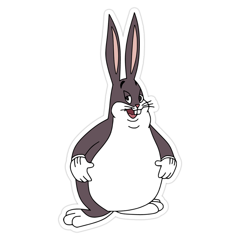 Big Chungus Die Cut Sticker (1513)