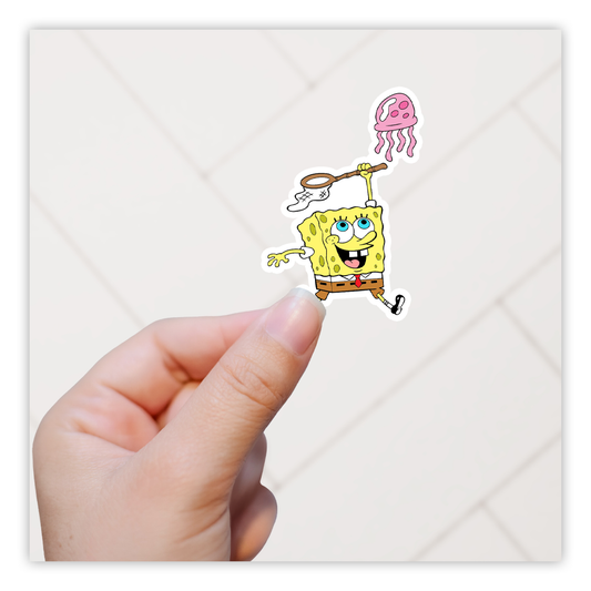 SpongeBob SquarePants Jellyfish Die Cut Sticker (1514)