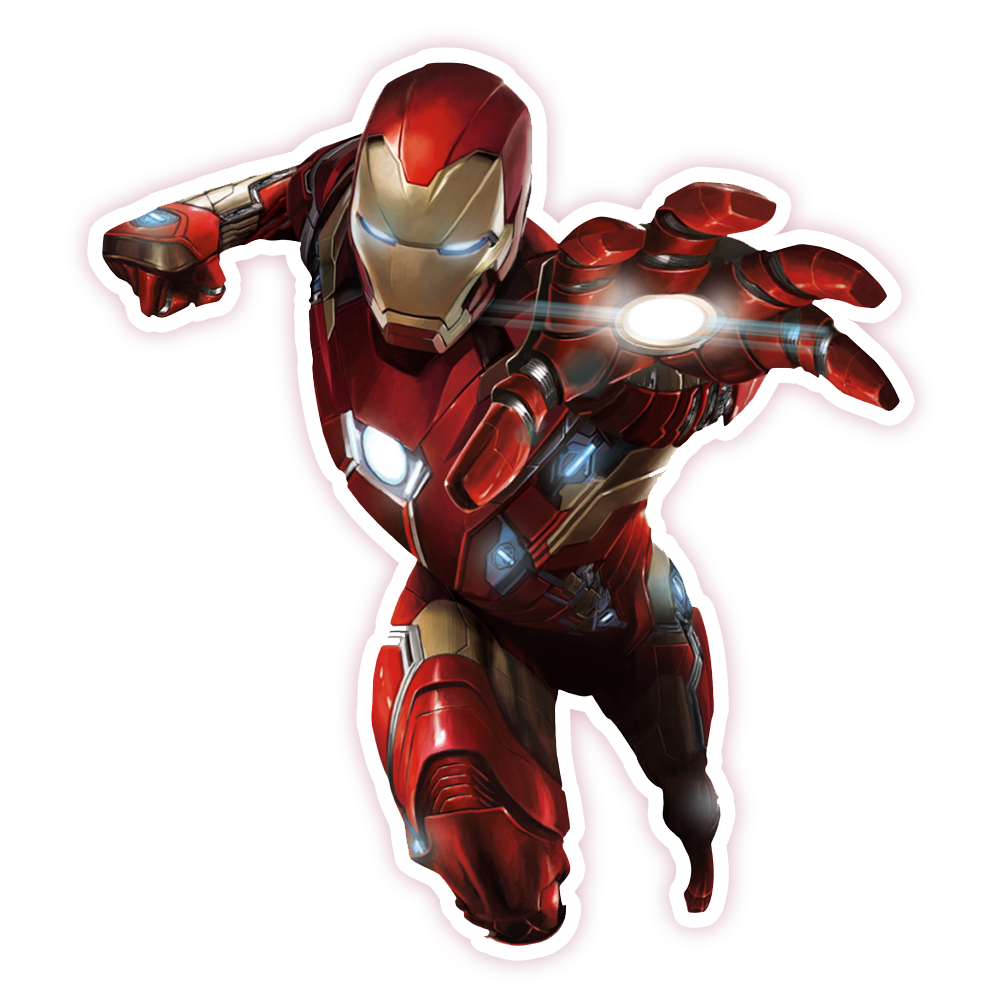 Ironman Die Cut Sticker (1535)