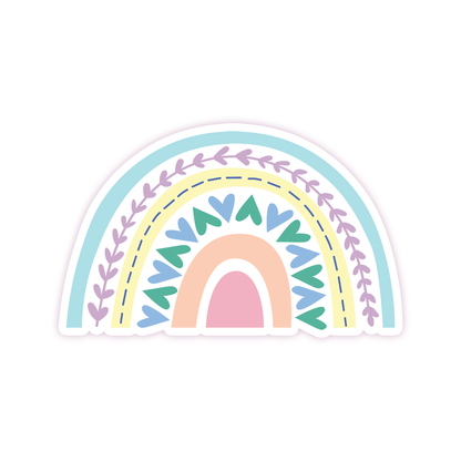 Boho Rainbow Die Cut-plakker (169)