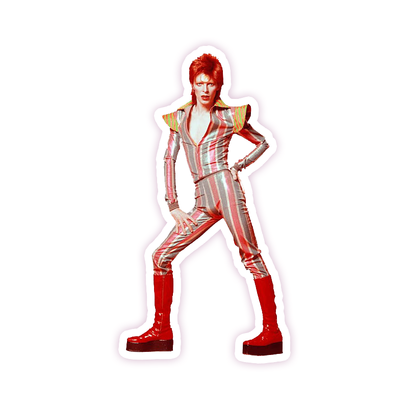 David Bowie Die Cut Sticker (173)